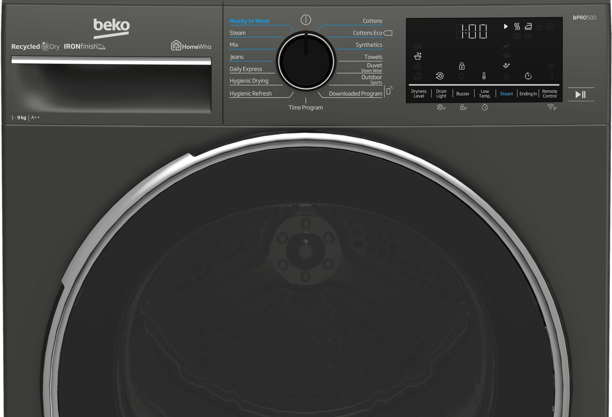 Beko 9kg Grey Heat Pump Tumble Dryer B5T49233WM - Metro Homecentre Menlyn