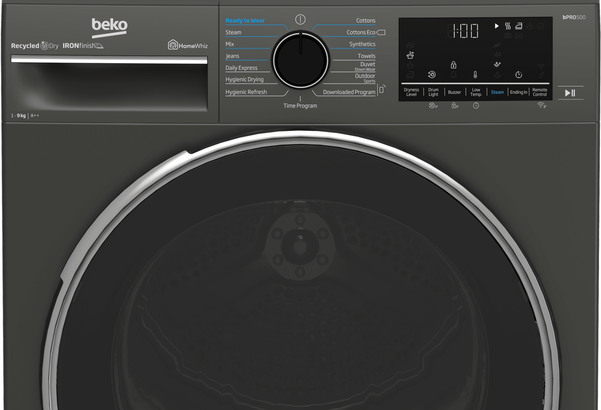 Beko 9kg Grey Heat Pump Tumble Dryer B5T49233WM - Metro Homecentre Menlyn