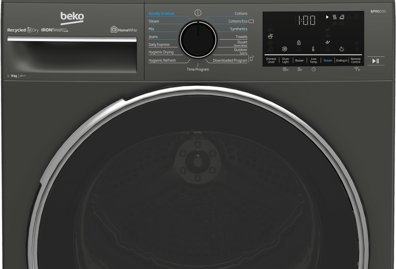 Beko 9kg Grey Heat Pump Tumble Dryer B5T49233WM - Metro Homecentre Menlyn