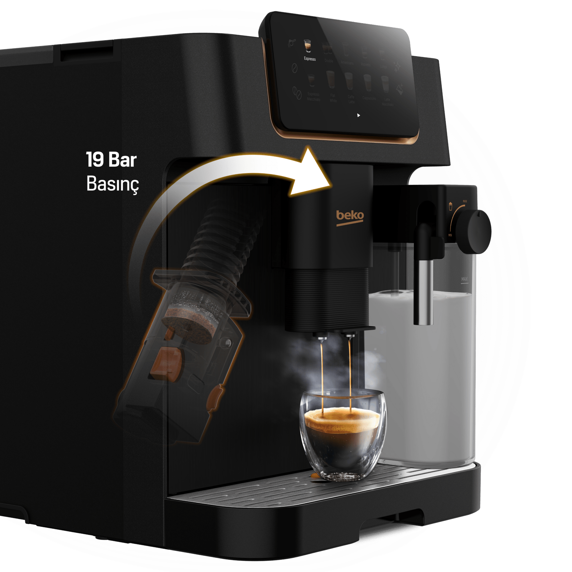 Beko Fully Automatic 19 Bar Coffee Machine CEG7404C - Metro Homecentre Menlyn