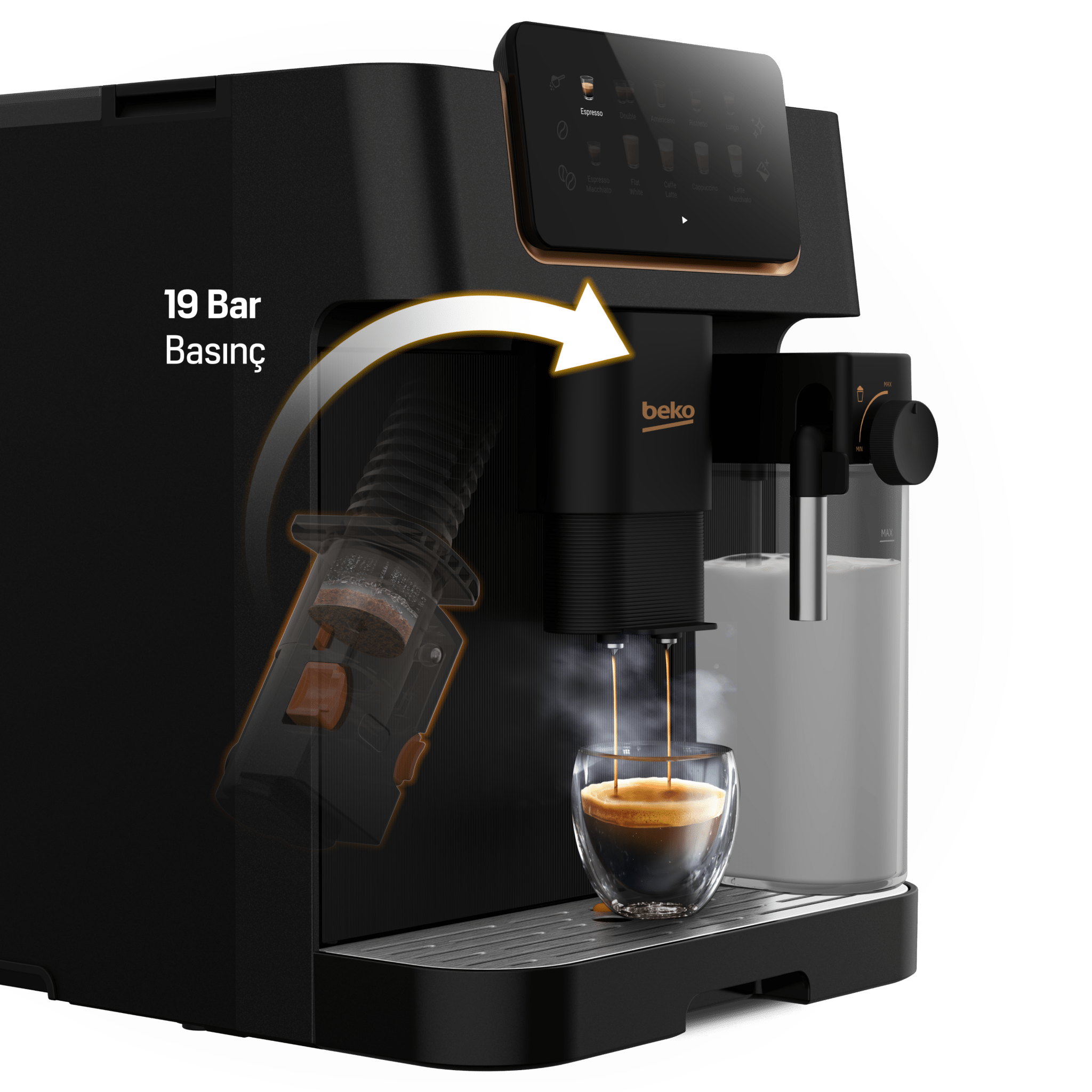 Beko Fully Automatic 19 Bar Coffee Machine CEG7404C - Metro Homecentre Menlyn