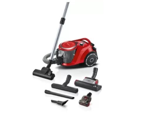Bosch Red 2200W Bagless Vacuum Cleaner BGS41ZOORU - Metro Homecentre Menlyn