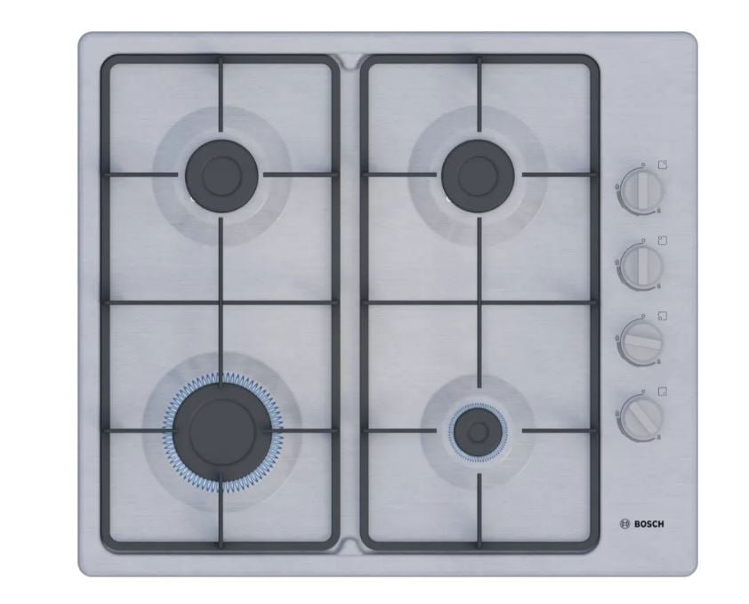 Bosch 60cm SSteel Gas Hob PBP6C5K60M - Metro Homecentre Menlyn