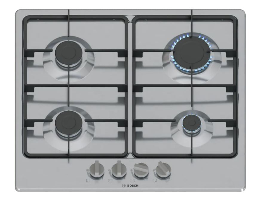 Bosch 60cm SSteel Gas Hob PGP6B5K60Z - Metro Homecentre Menlyn