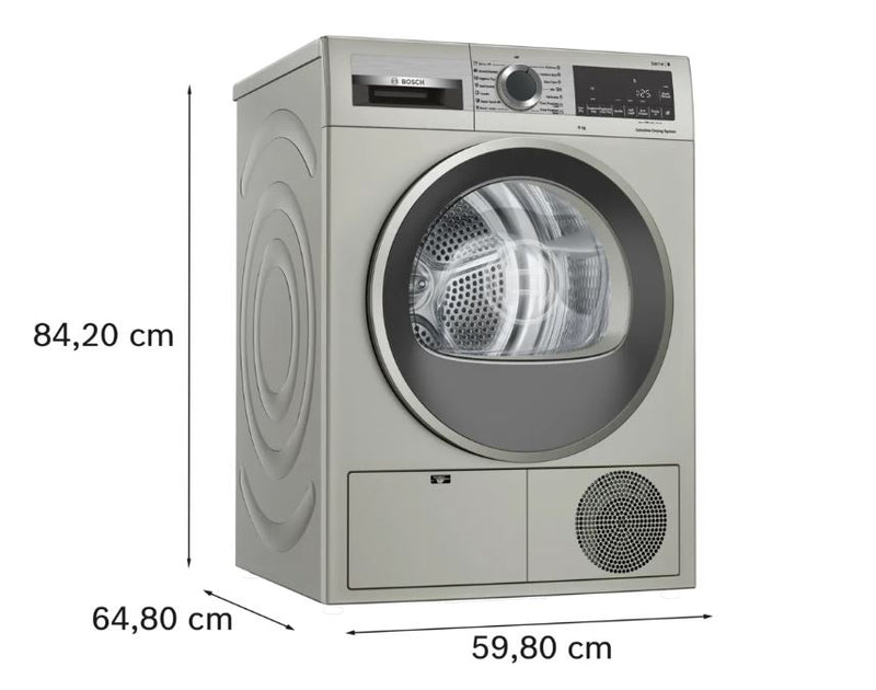 Bosch 9kg Silver Tumble Dryer WPG1411XZA - Metro Homecentre Menlyn