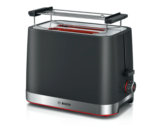 Bosch MyMoment Black 2 Slice Toaster TAT4M223 - Metro Homecentre Menlyn