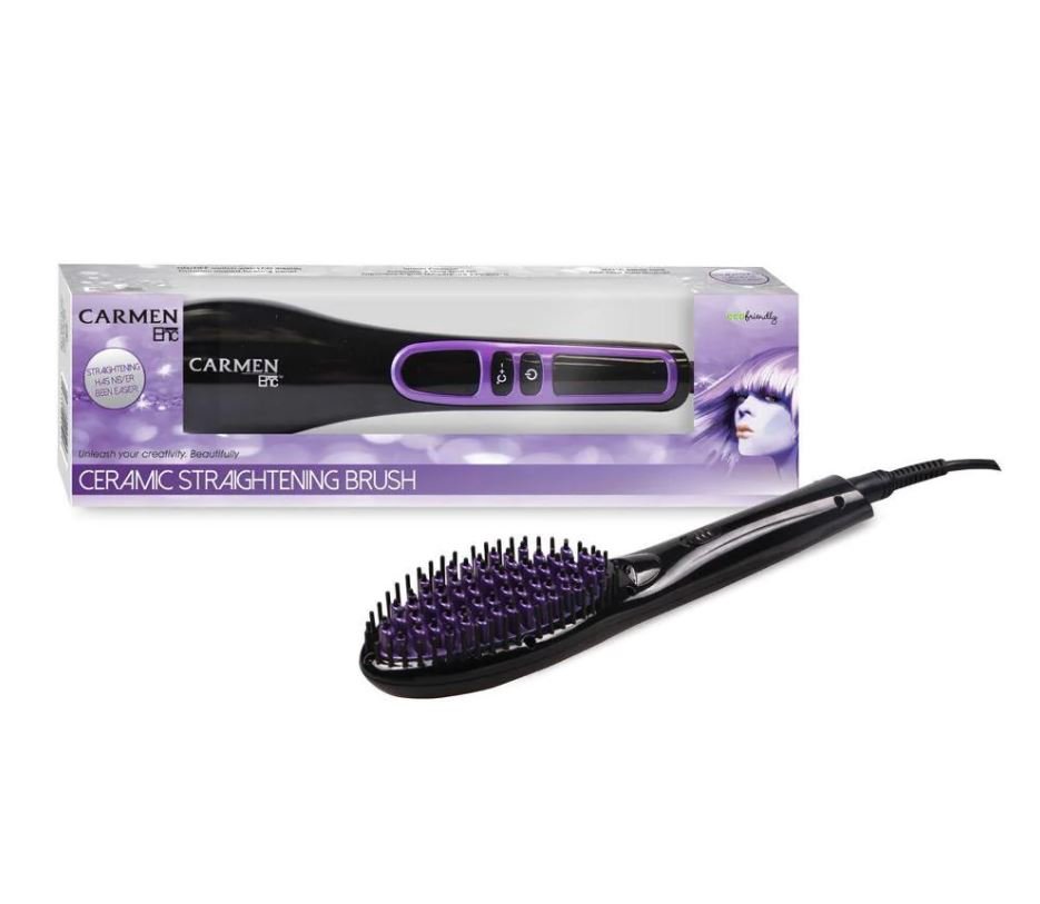 Carmen Ceramic Straightening Brush - 1202 - Metro Homecentre Menlyn
