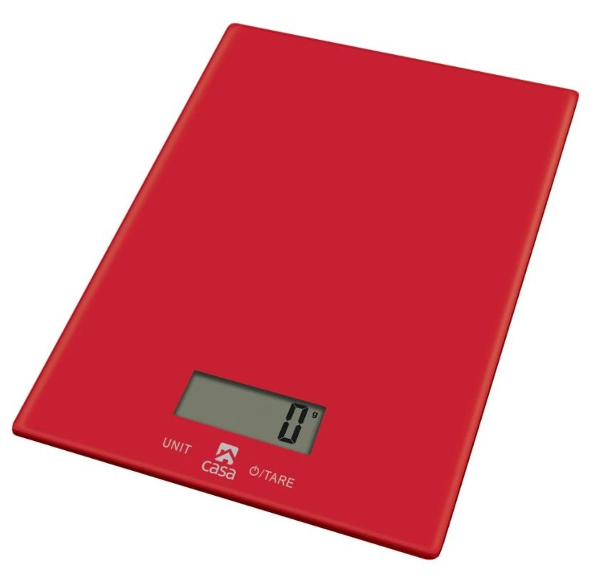 Casa Glass Kitchen Scale - Rosso CKSG01R - Metro Homecentre Menlyn