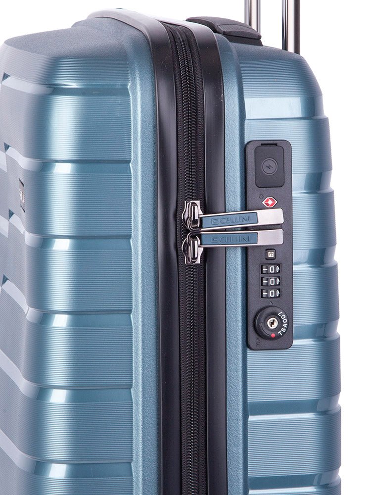 Cellini Microlite 53cm Trolley Case Blue 866506 - Metro Homecentre Menlyn