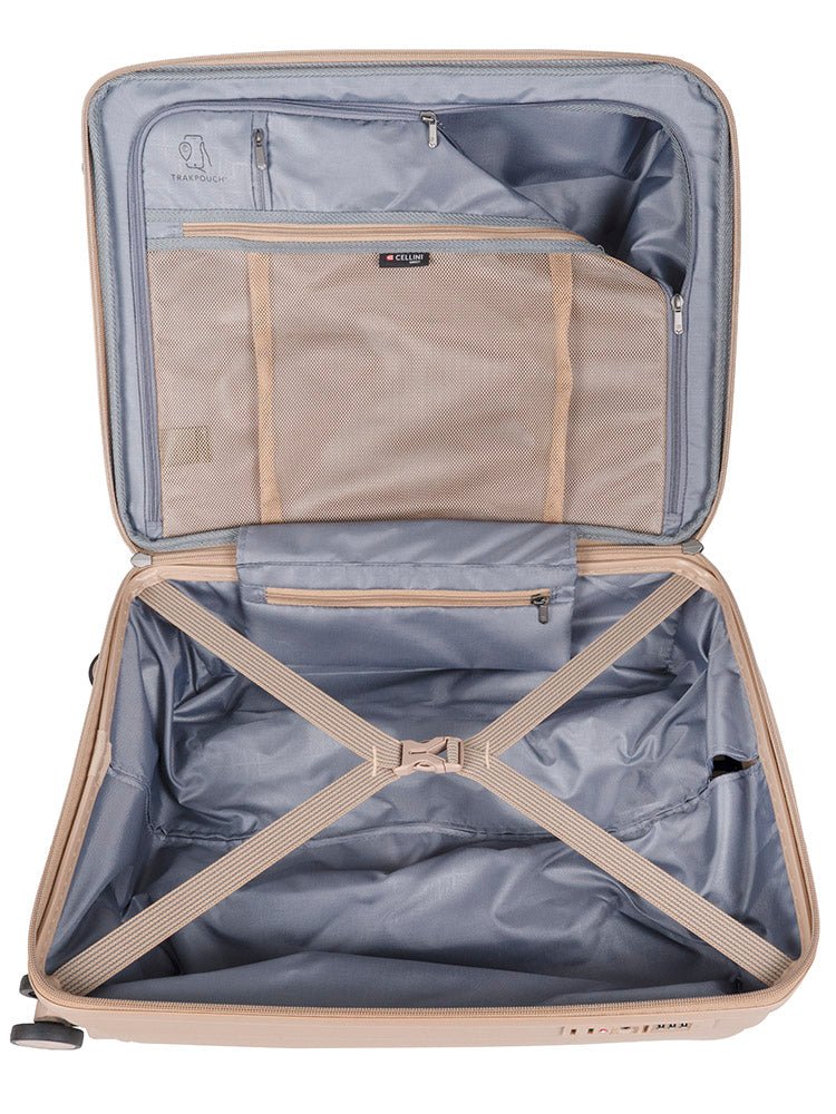 Cellini Qwest 55cm Trolley Case Brown 869552 - Metro Homecentre Menlyn
