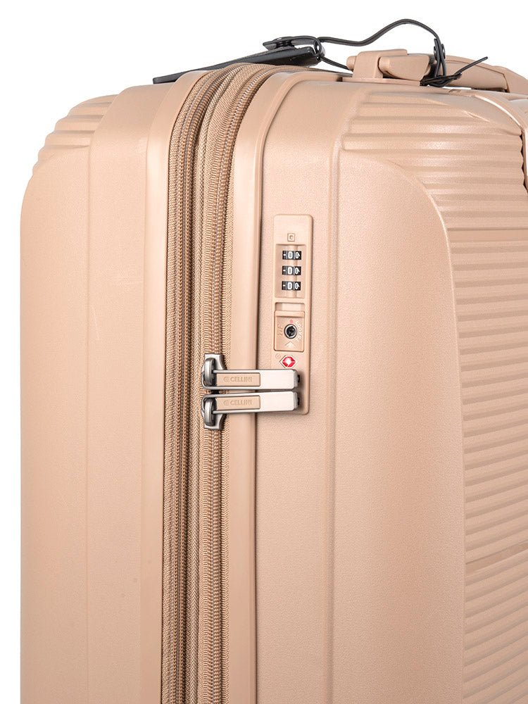 Cellini Qwest 55cm Trolley Case Brown 869552 - Metro Homecentre Menlyn