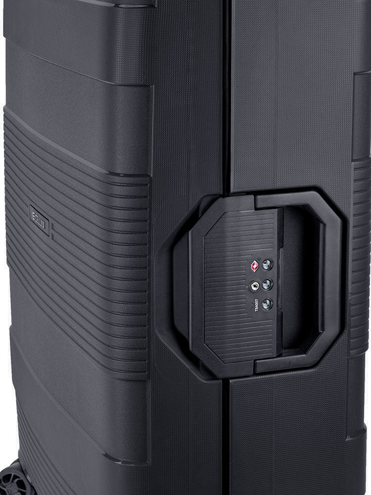 Cellini 65cm 4 Wheel Trolley Case Black 809655 - Metro Homecentre Menlyn