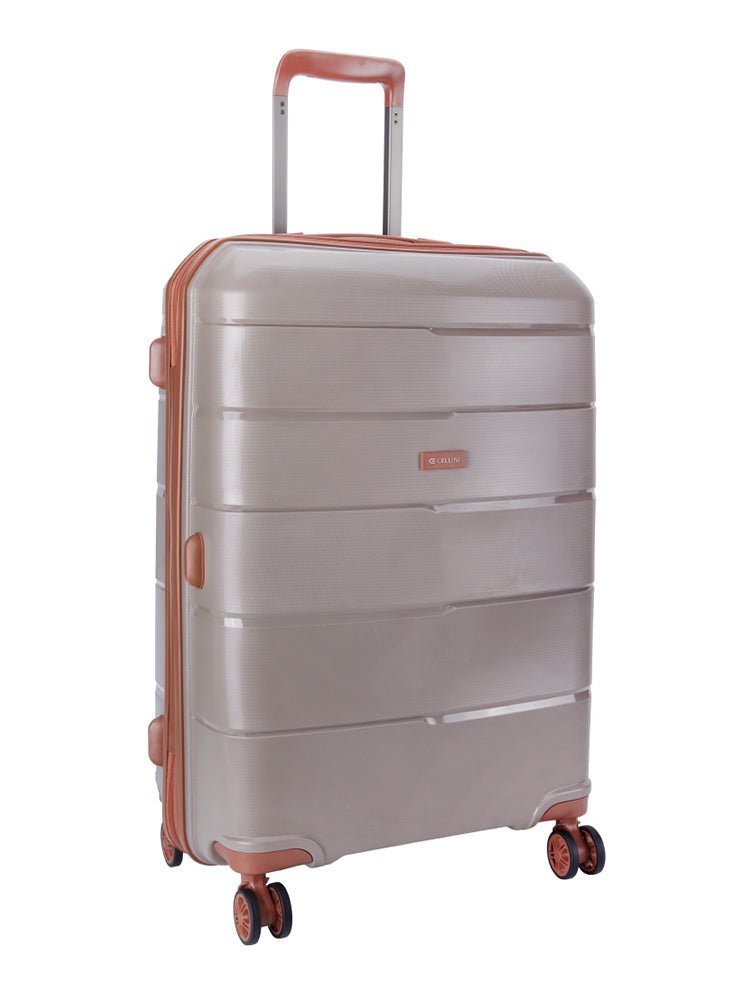 Cellini 54cm 4 Wheel Trolley Case Mocha 8685522 - Metro Homecentre Menlyn