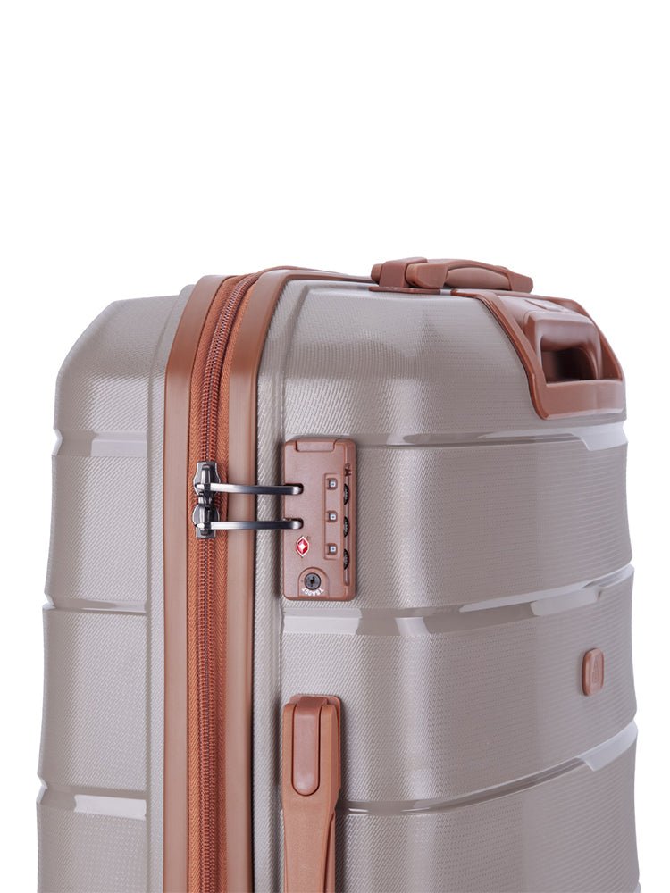 Cellini 54cm 4 Wheel Trolley Case Mocha 8685522 - Metro Homecentre Menlyn