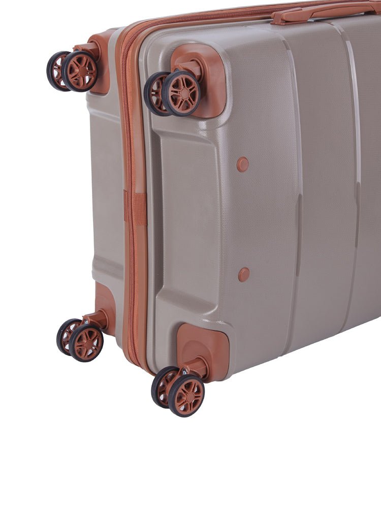 Cellini 54cm 4 Wheel Trolley Case Mocha 8685522 - Metro Homecentre Menlyn
