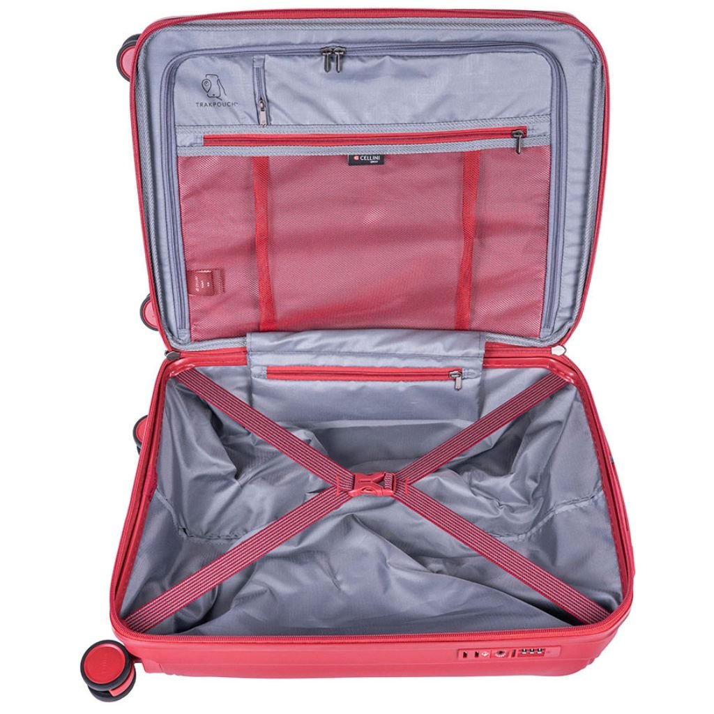 Cellini Qwest 68cm Trolley Case Red 869659 - Metro Homecentre Menlyn