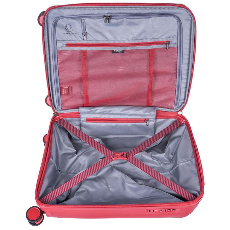 Cellini Qwest 68cm Trolley Case Red 869659 - Metro Homecentre Menlyn