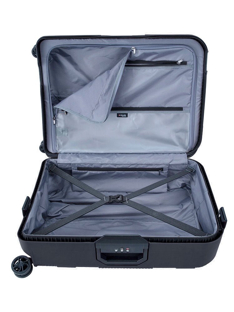 Cellini 75cm 4 Wheel Trolley Case Black 809755 - Metro Homecentre Menlyn