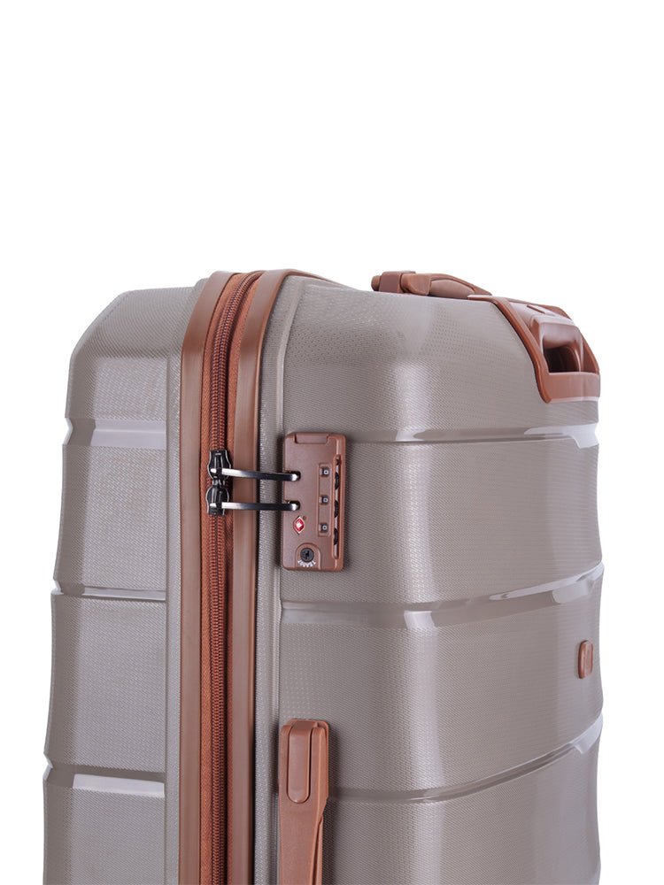 Cellini 75cm 4 Wheel Trolley Case Mocha 8687522 - Metro Homecentre Menlyn