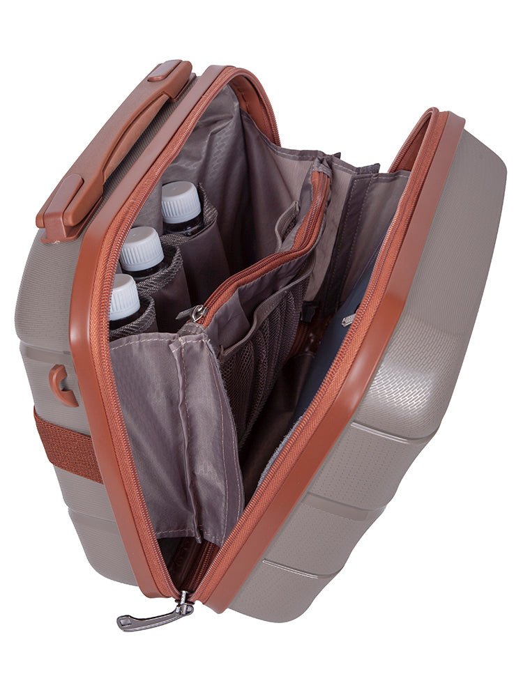 Cellini Spinn Beauty Case Mocha 8683222 - Metro Homecentre Menlyn