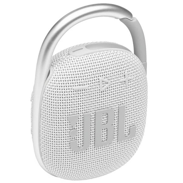 JBL Clip 4 Waterproof Bluetooth Speaker - White - Metro Homecentre Menlyn