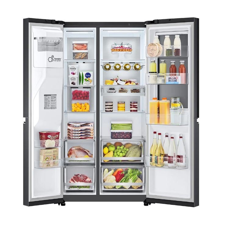 LG 674L Black InstaView Fridge Freezer GC - X257CQFS - Metro Homecentre Menlyn