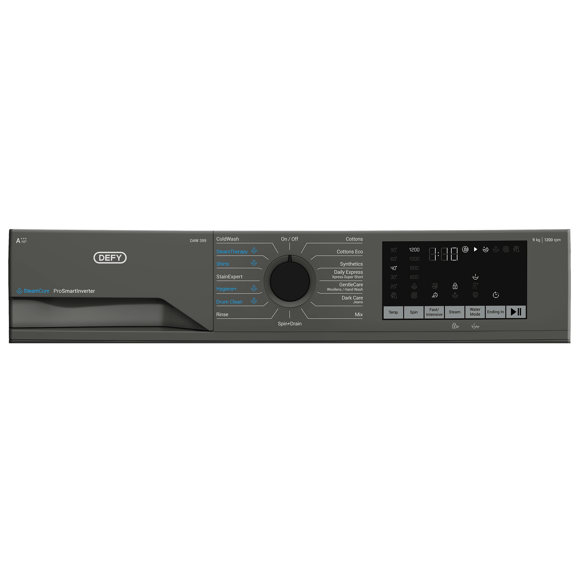 Defy 9kg Grey Front Loader Washing Machine DAW399 - Metro Homecentre Menlyn