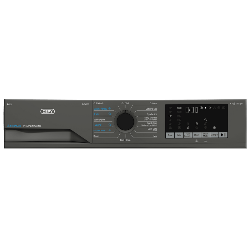 Defy 9kg Grey Front Loader Washing Machine DAW399 - Metro Homecentre Menlyn