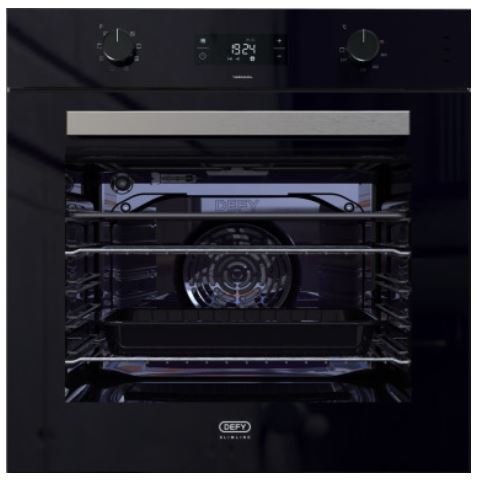 Defy 60cm Black Eye Level Oven DBO489E - Metro Homecentre Menlyn