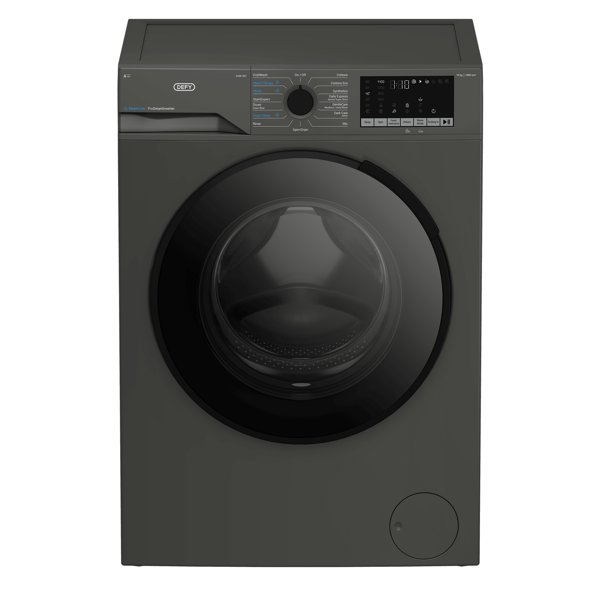 Defy 10kg Grey Front Loader Washing Machine DAW397 - Metro Homecentre Menlyn