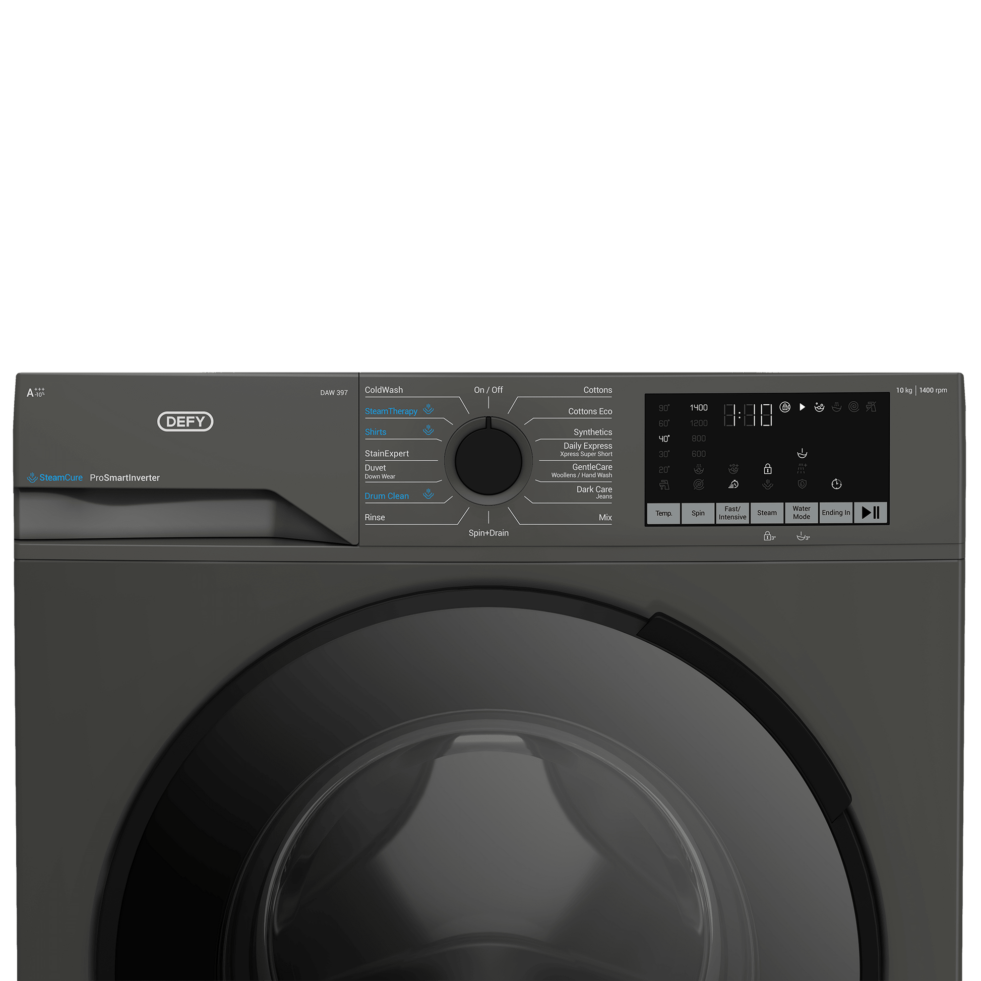 Defy 10kg Grey Front Loader Washing Machine DAW397 - Metro Homecentre Menlyn