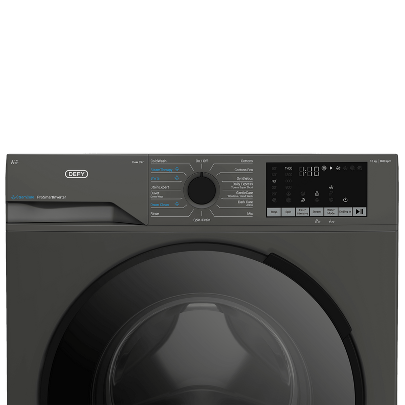 Defy 10kg Grey Front Loader Washing Machine DAW397 - Metro Homecentre Menlyn
