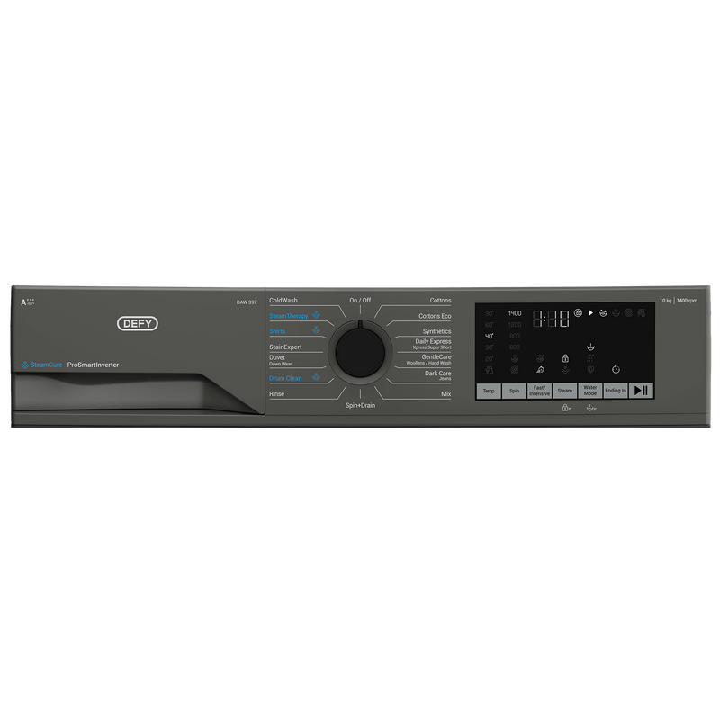 Defy 10kg Grey Front Loader Washing Machine DAW397 - Metro Homecentre Menlyn