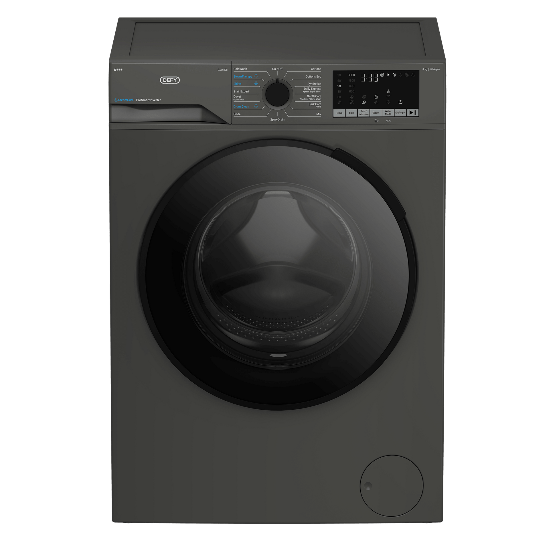 Defy 12kg Grey Front Loader Washing Machine DAW398 - Metro Homecentre Menlyn