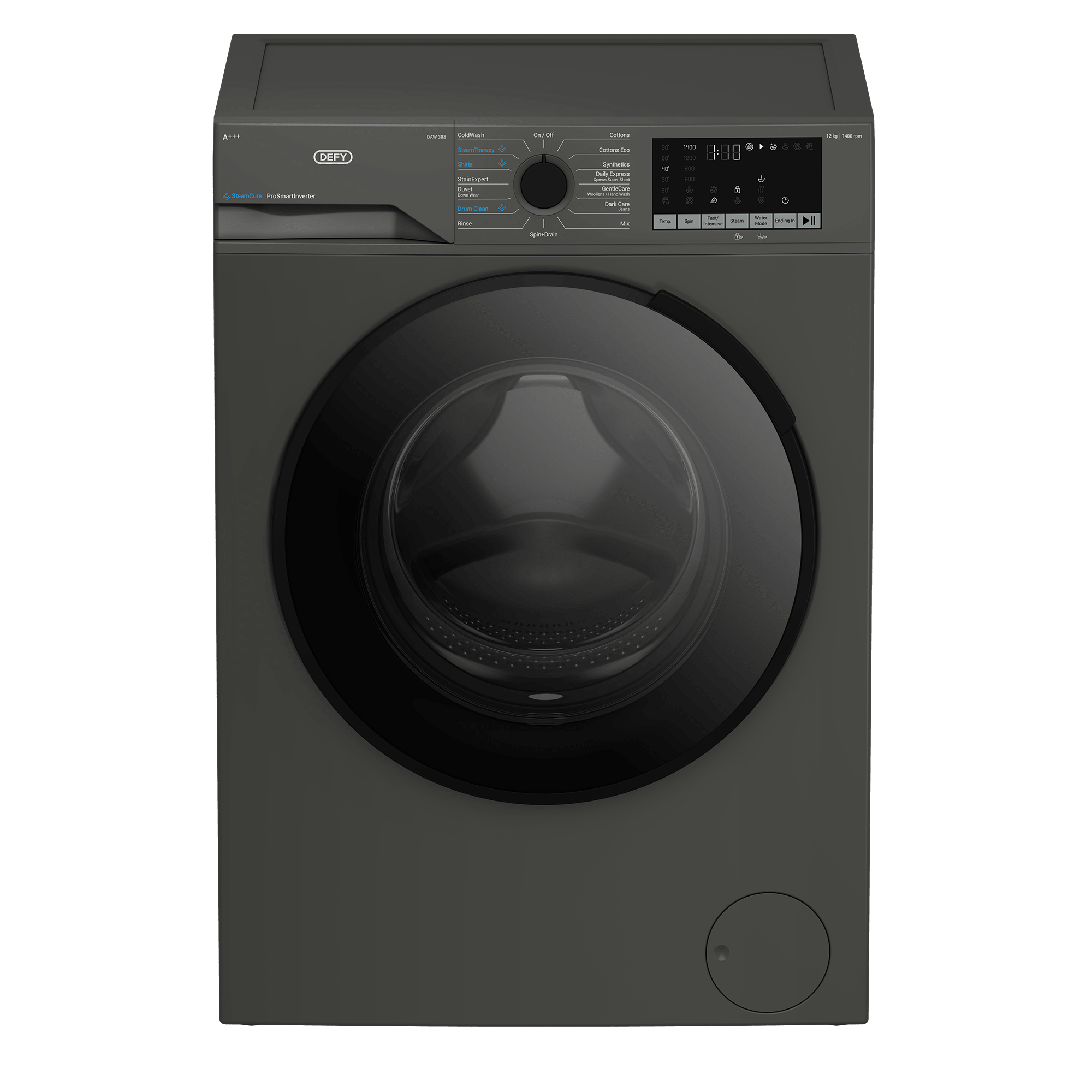 Defy 12kg Grey Front Loader Washing Machine DAW398 - Metro Homecentre Menlyn