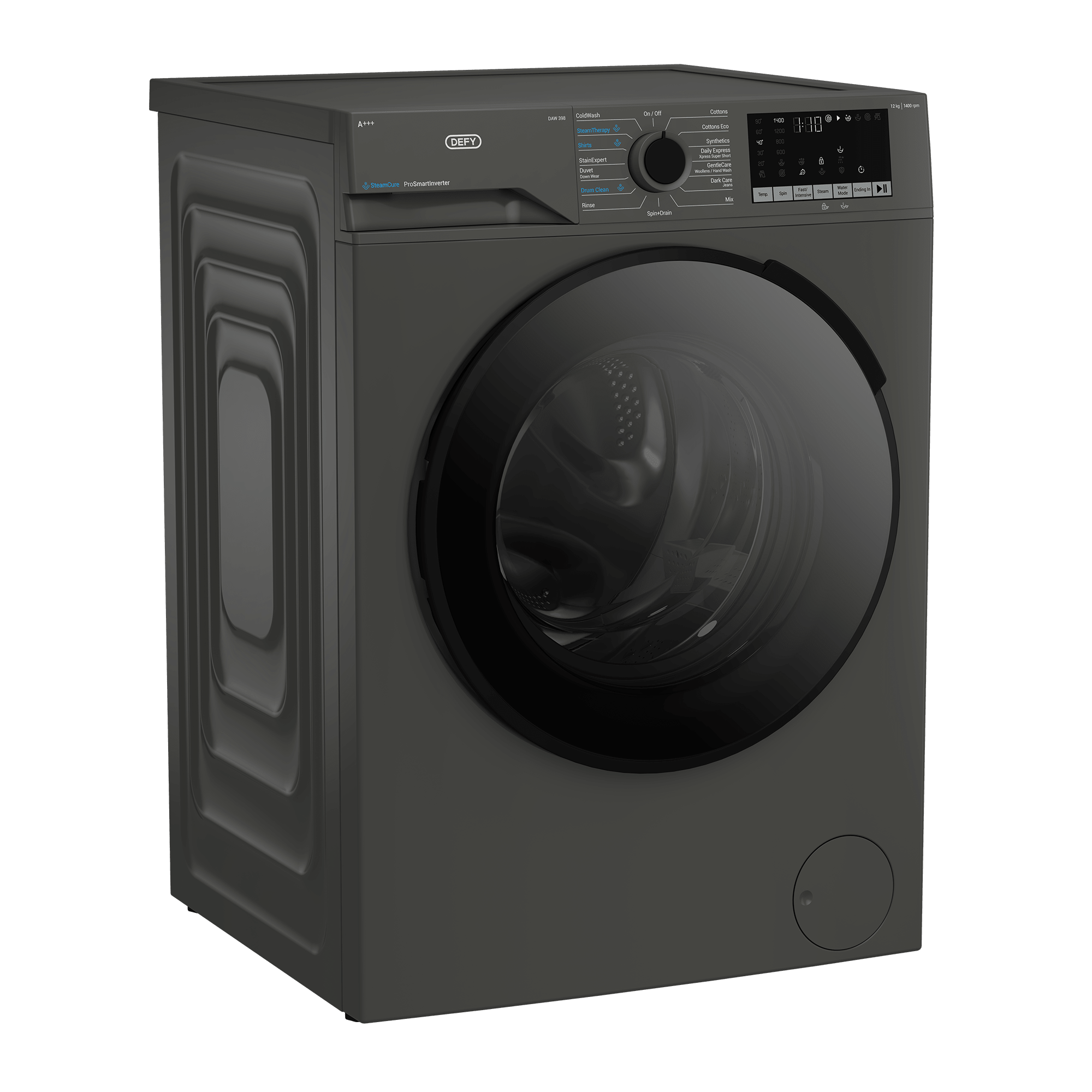 Defy 12kg Grey Front Loader Washing Machine DAW398 - Metro Homecentre Menlyn