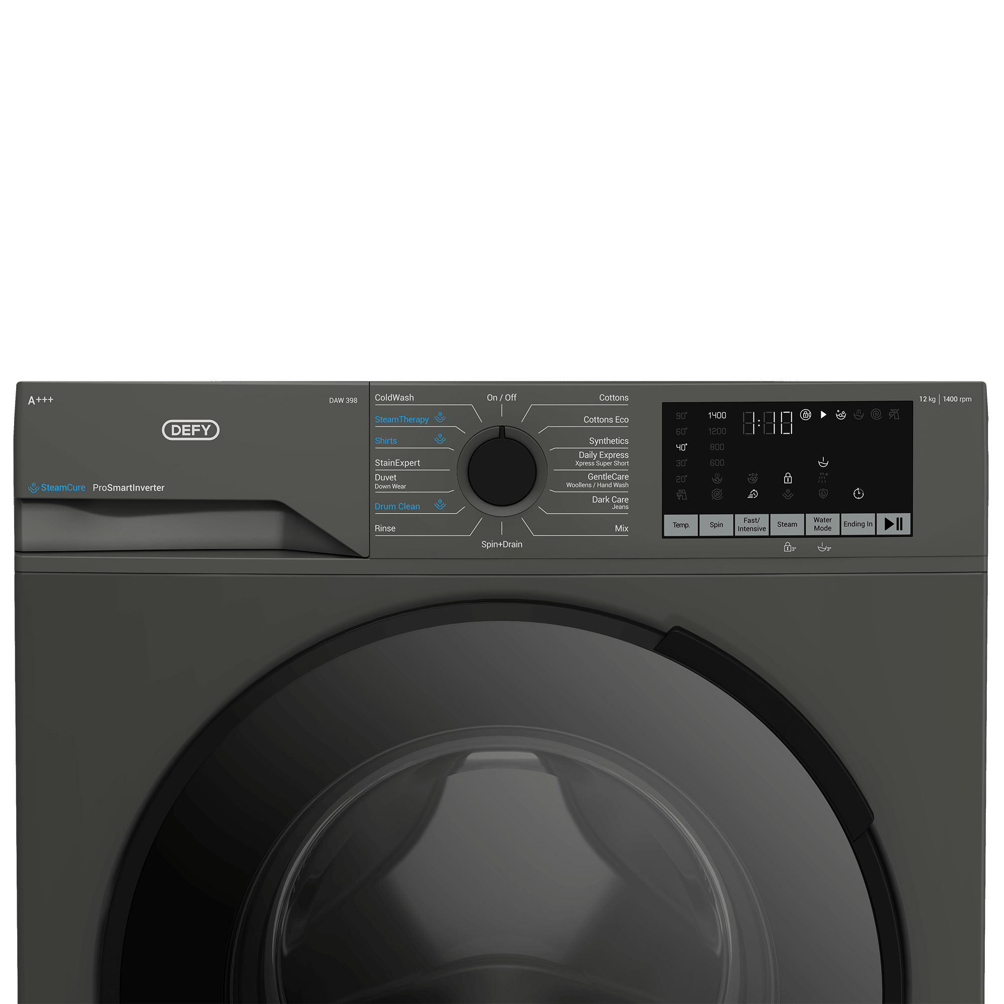 Defy 12kg Grey Front Loader Washing Machine DAW398 - Metro Homecentre Menlyn