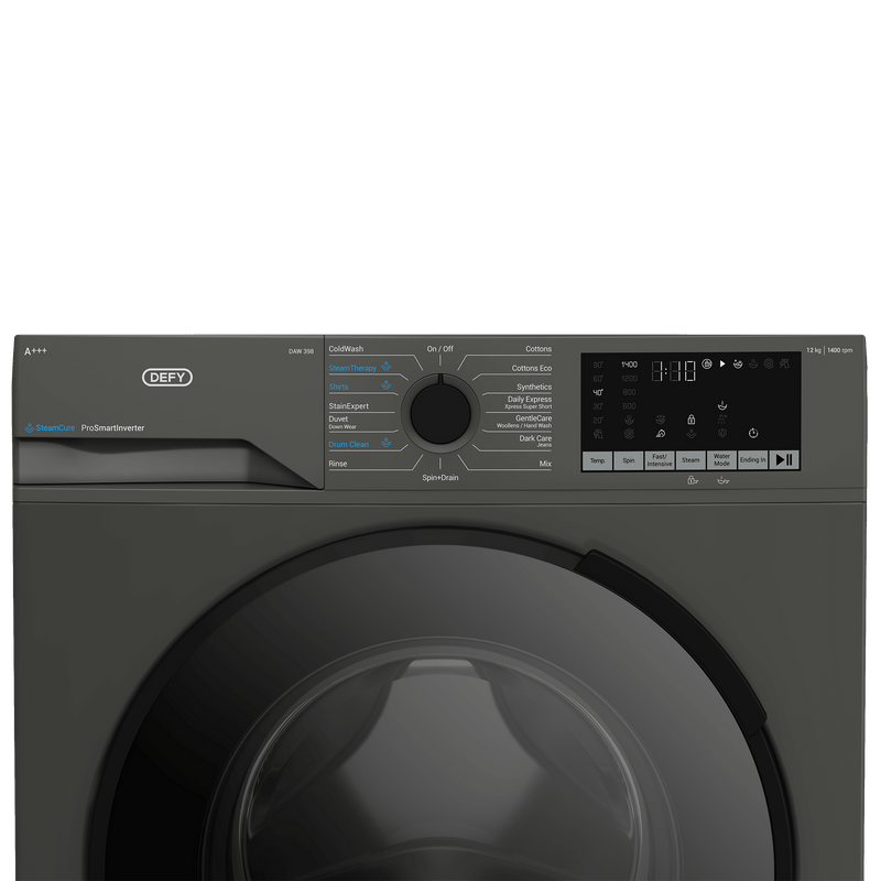 Defy 12kg Grey Front Loader Washing Machine DAW398 - Metro Homecentre Menlyn