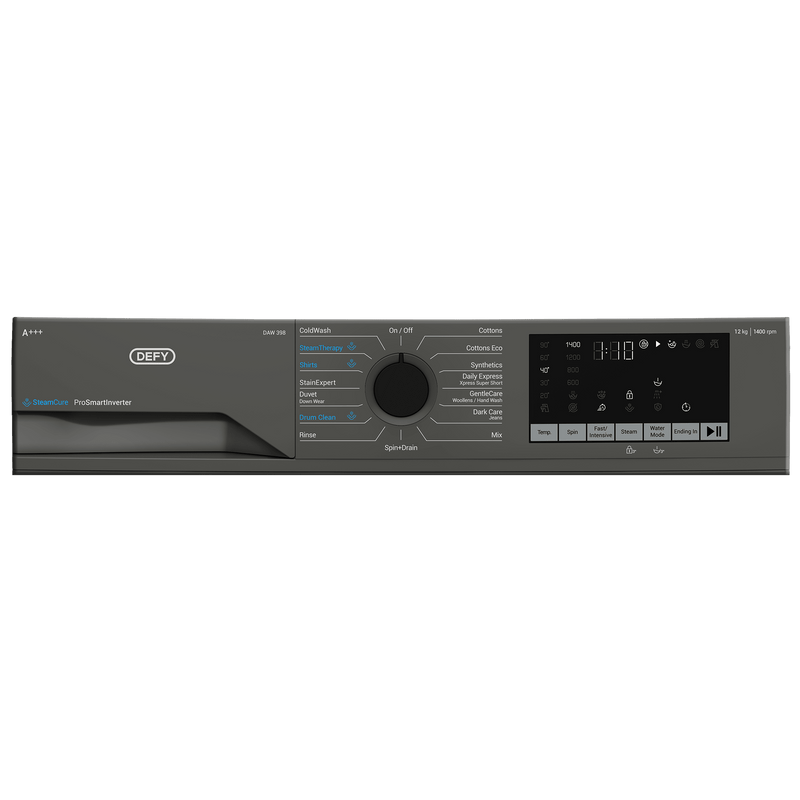 Defy 12kg Grey Front Loader Washing Machine DAW398 - Metro Homecentre Menlyn