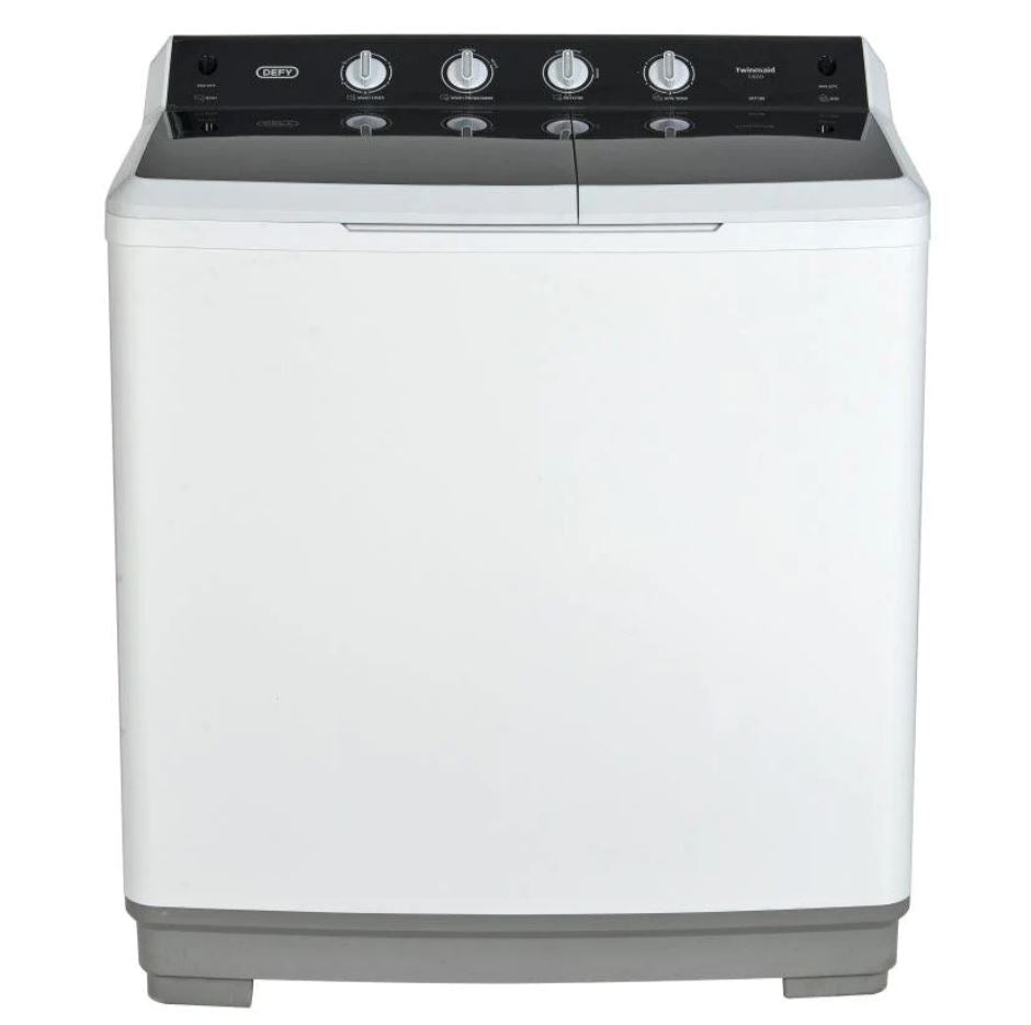 Defy 18kg White Twin Tub Washing Machine - DTT180 - Metro Homecentre Menlyn