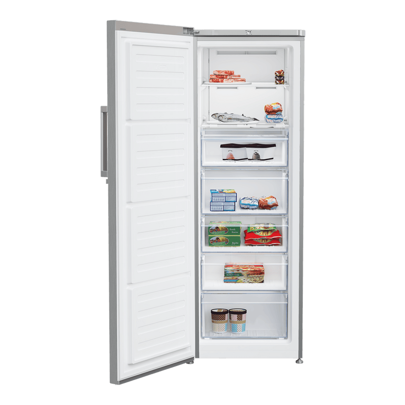 Defy 250L Titanium Inox Upright Freezer DUF250 - Metro Homecentre Menlyn
