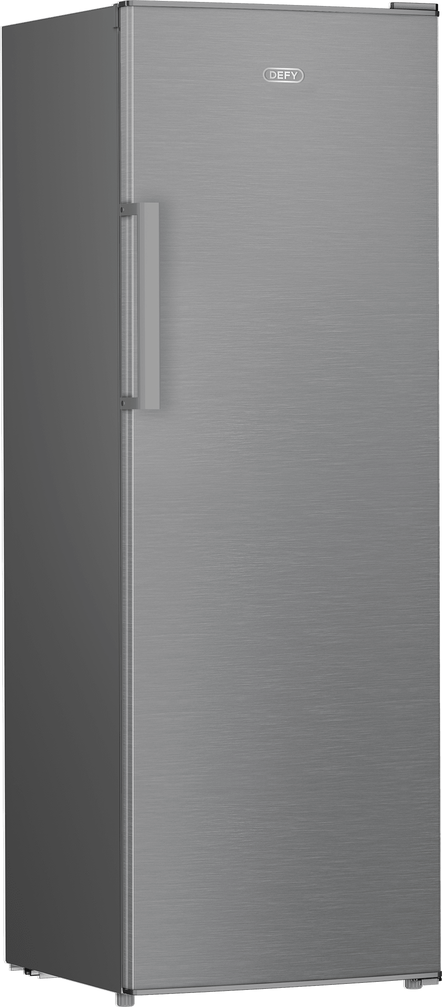 Defy 335L Silver Inox Upright Fridge DFD430 - Metro Homecentre Menlyn