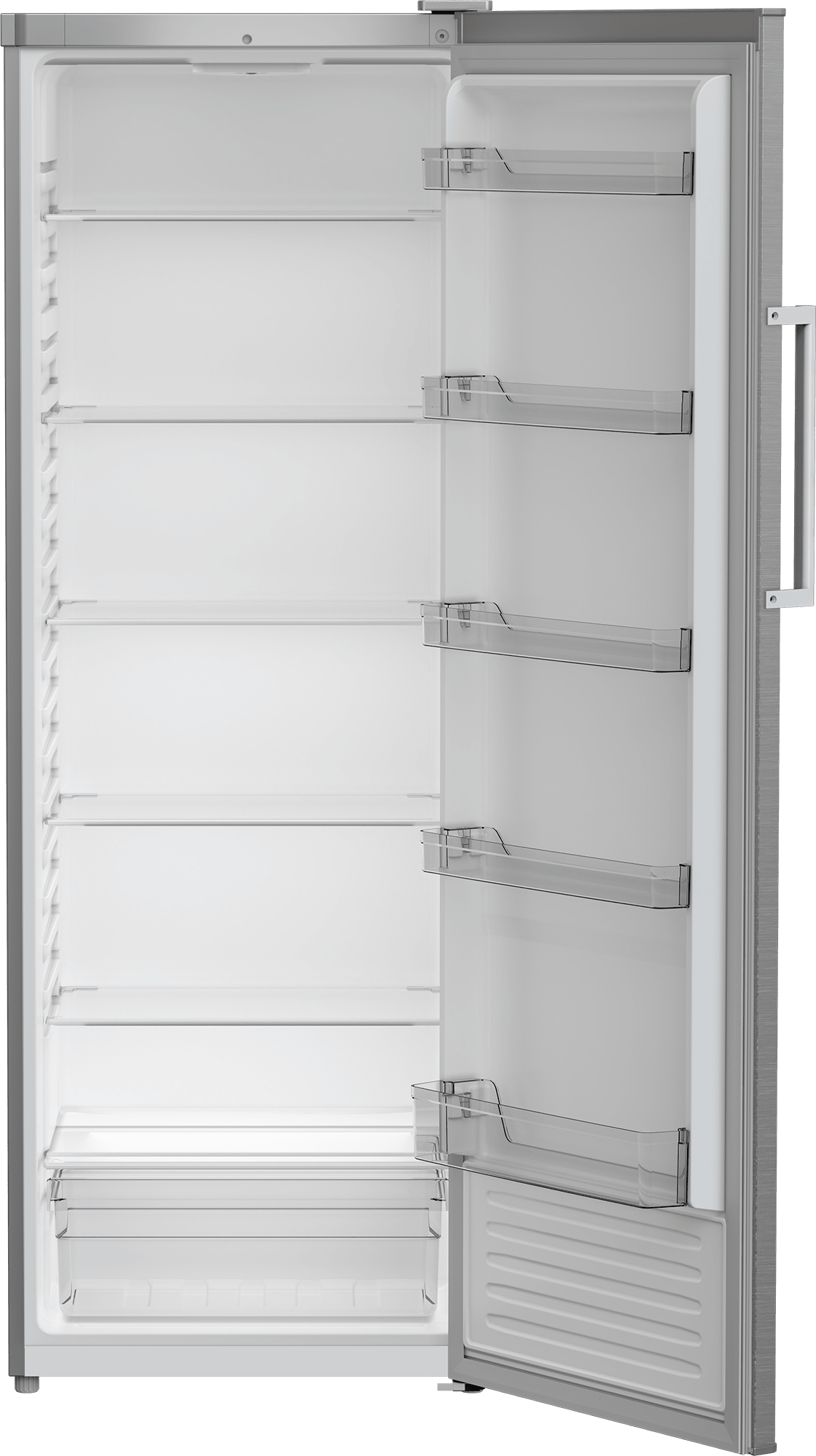 Defy 335L Silver Inox Upright Fridge DFD430 - Metro Homecentre Menlyn