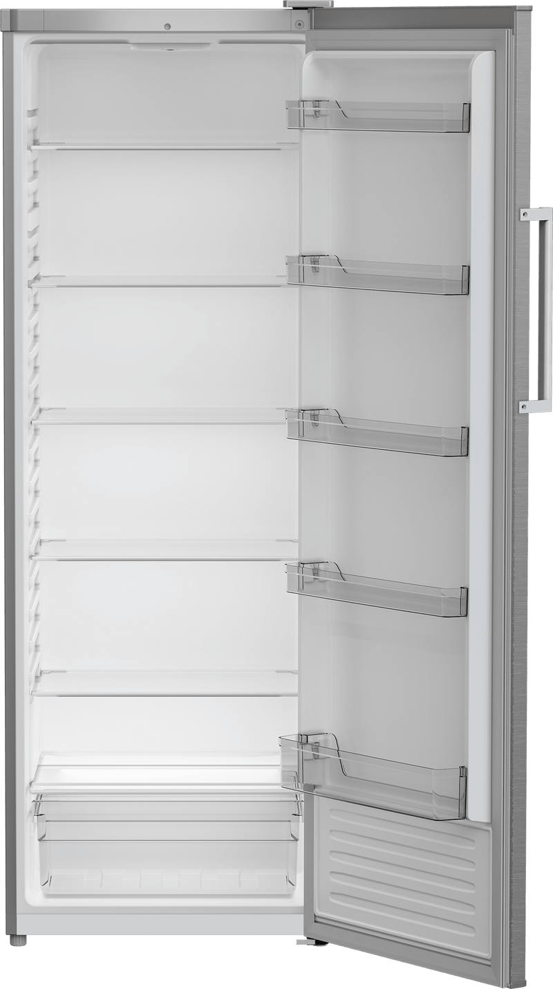 Defy 335L Silver Inox Upright Fridge DFD430 - Metro Homecentre Menlyn