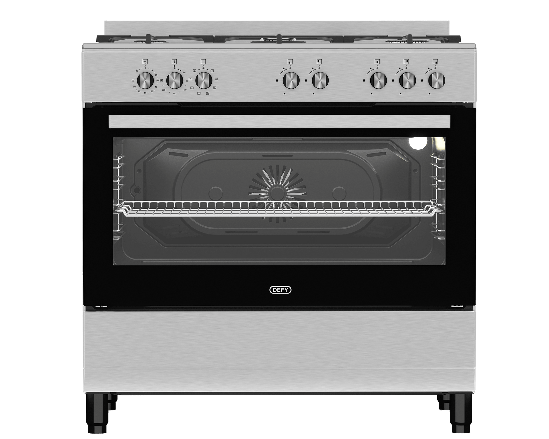 Defy 5 Burner ThermoFan Gas Electric Stove DGS904 - Metro Homecentre Menlyn