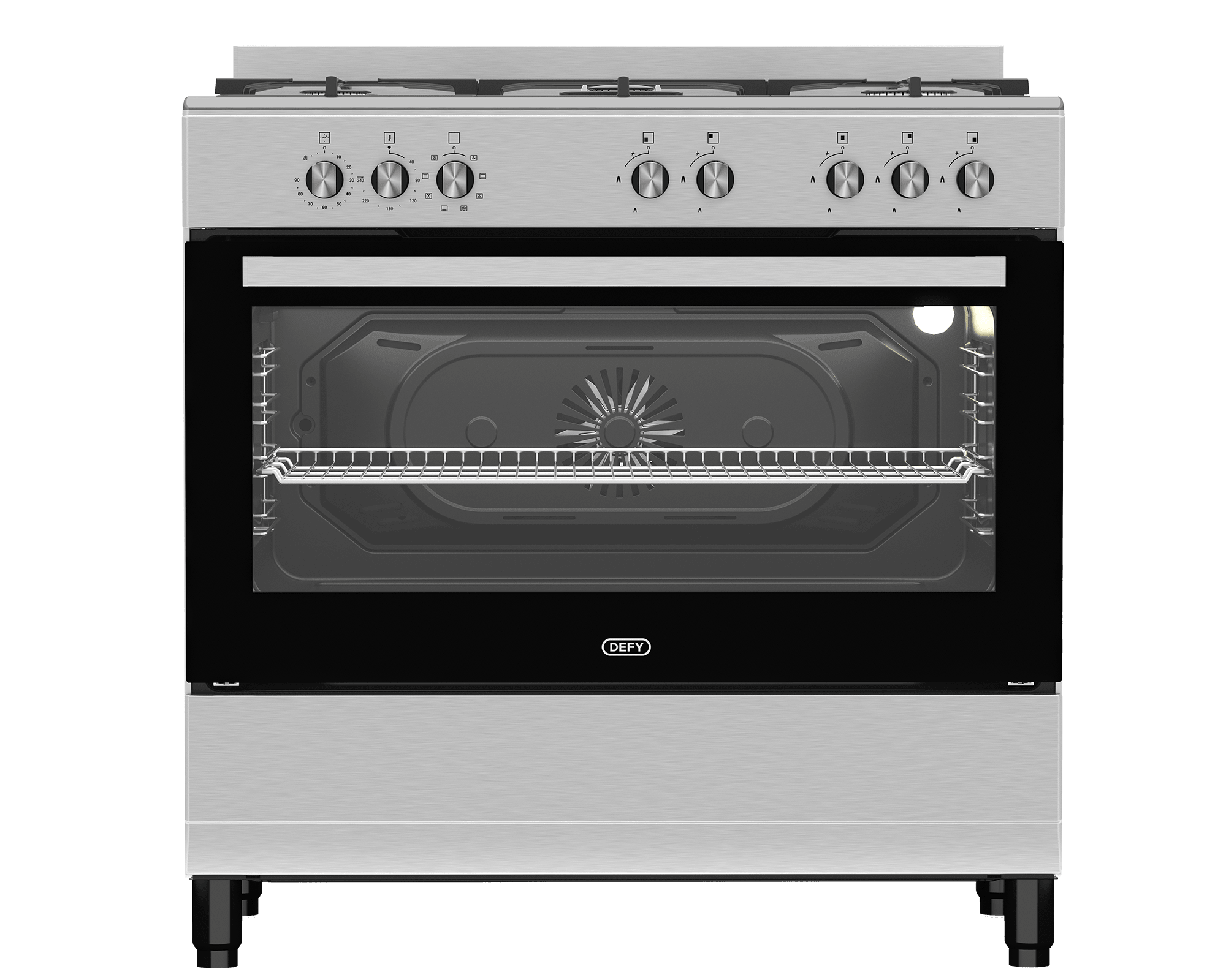 Defy 5 Burner ThermoFan Gas Electric Stove DGS904 - Metro Homecentre Menlyn