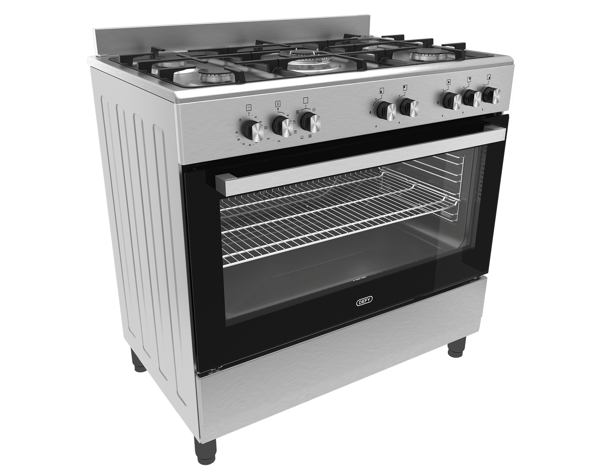 Defy 5 Burner ThermoFan Gas Electric Stove DGS904 - Metro Homecentre Menlyn