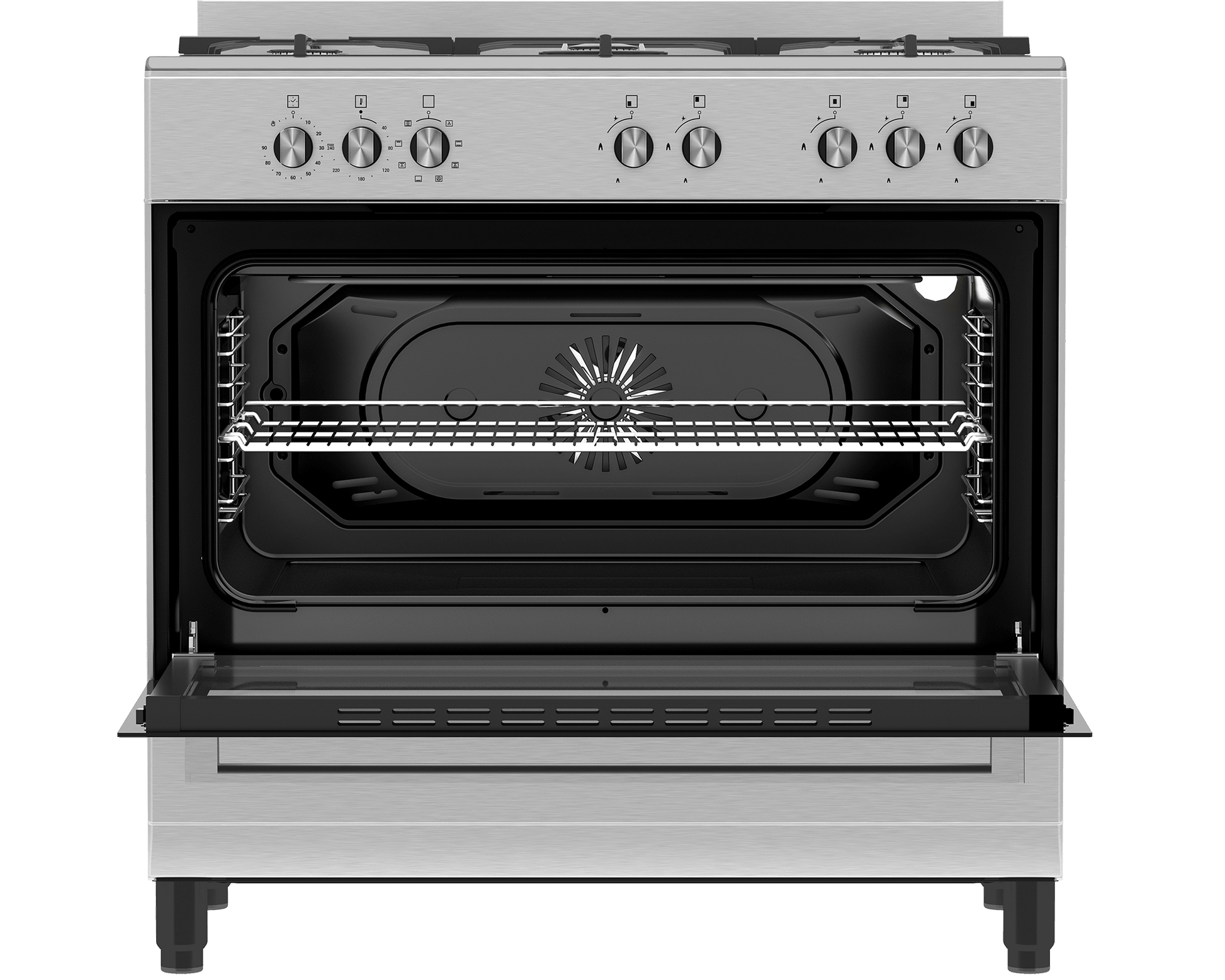 Defy 5 Burner ThermoFan Gas Electric Stove DGS904 - Metro Homecentre Menlyn