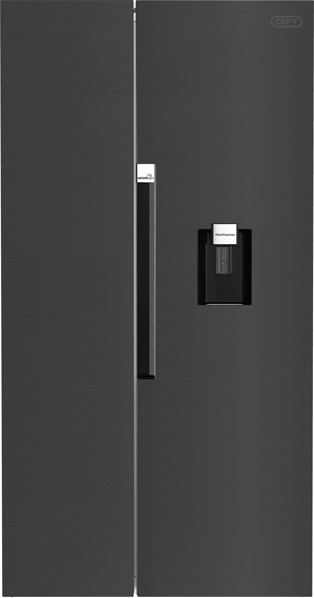 Defy 555L Inox Side by Side Fridge Freezer DFF647 - Metro Homecentre Menlyn