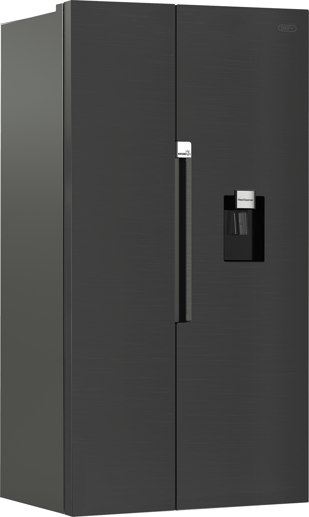 Defy 555L Inox Side by Side Fridge Freezer DFF647 - Metro Homecentre Menlyn